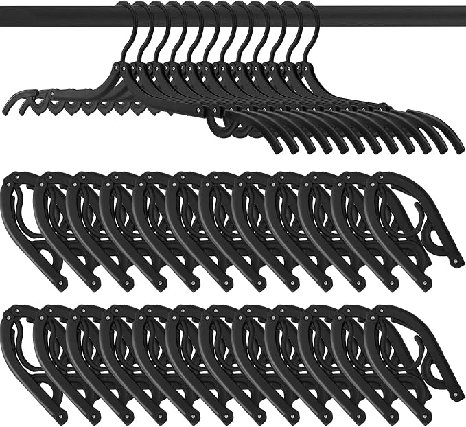 24PCS Travel Hangers, Portable Foldable Clothes Hangers, Foldable Clothes by Erinnmy