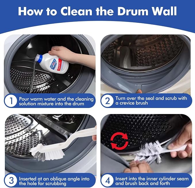 6 Pcs Washing Machine Cleaning Brush Kits, Front Load Washer Cleaner Brushes - Image 4