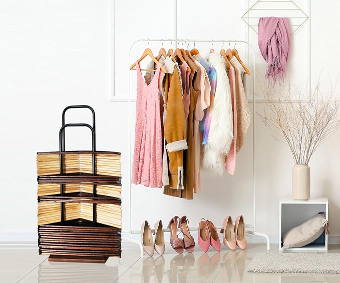 Hanger Stacker, Clothes Hanger Holder Organizer Stand, Portable Hanger Storage - Image 2
