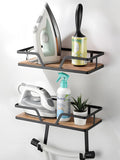 Ironing Board Hanger, 2-Layer Ironing and Iron Board Holder, Iron Board Wall by DAOUN