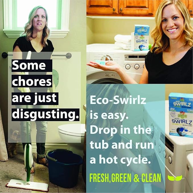 Scrubz & Swirlz Washing Machine and Dishwasher Cleaner Bundle Unscented - Image 6