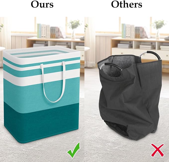 StorageRight Large Collapsible Laundry Basket Hamper - Image 5
