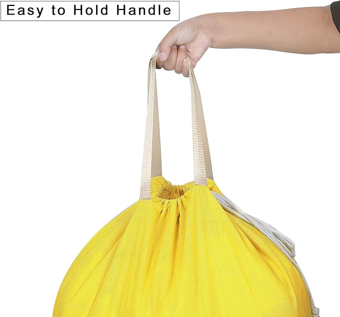 Heavy Duty Laundry Bag with Drawstring and Handle, Extra Large Travel Dirty - Image 3