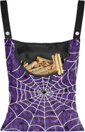 Purple Cobweb Pin Collector Bag Reusable Clothespin Storage Organizer Wall by Psesaysky