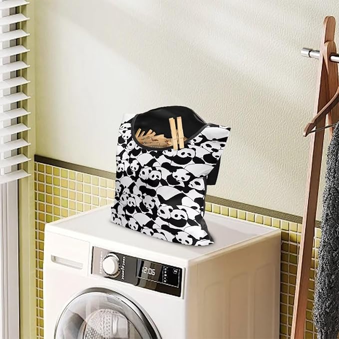 Panda Prin 2 Pcs Large Capacity 14.5 X 12 Inch Clothespin Bag - Image 3