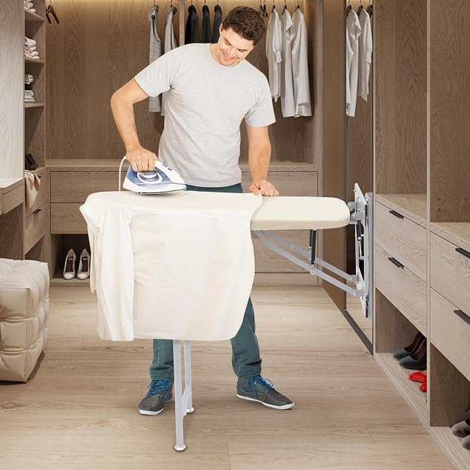 Closet Pull-Out Ironing Board | 36 x 12 Inch Fold Away Iron Board | Buit-in - Image 2