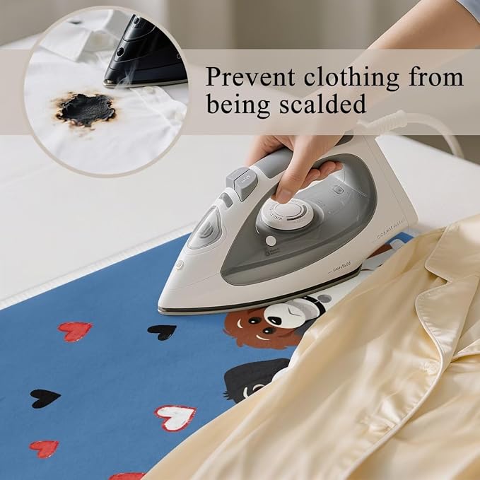 Ironing Mat Cute Dogs Print Foldable Ironing Pad Portable Board Iron Board - Image 3