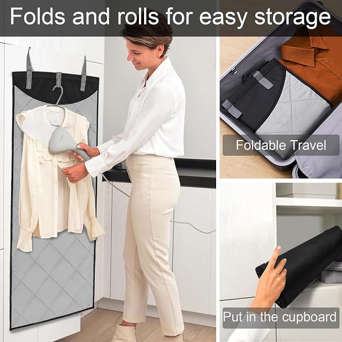 Over-The-Door Steamer Mat, Foldable Wall Mount & Portable Steamer Door Pad - Image 5
