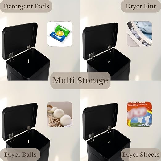 Magnetic Lint Bin for Laundry Room, Wall Mounted Lint Trash Can - Image 5