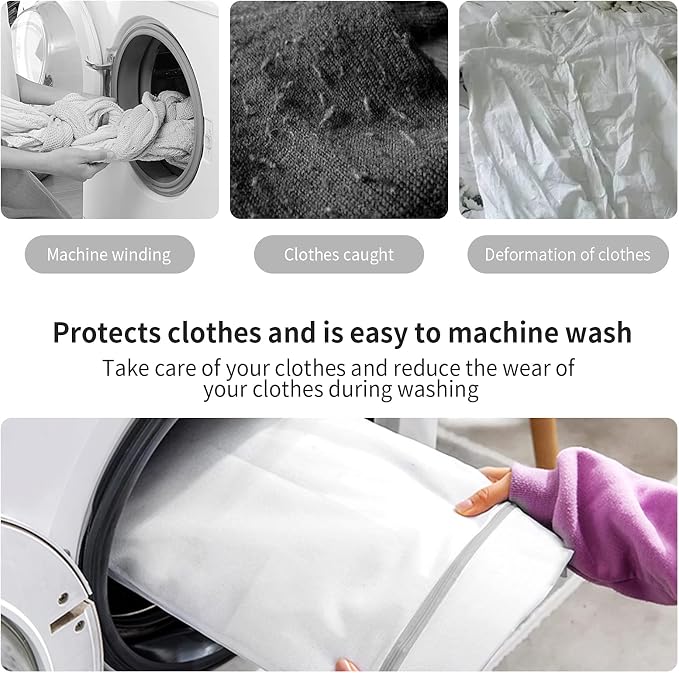 3 Pack Mesh Laundry Bags Medium by MDSXO- Fine Durable Lingerie Delicates Bag - Image 5