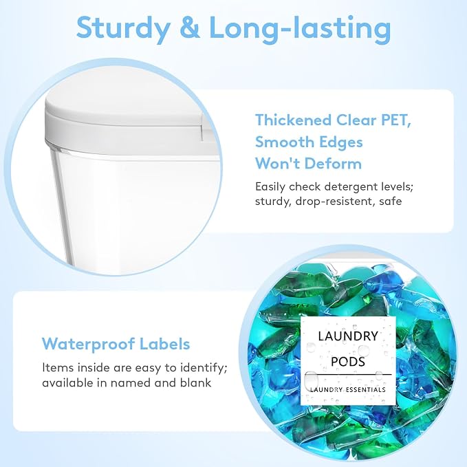 Lifewit 5 Pcs Laundry Pods Container - Image 6
