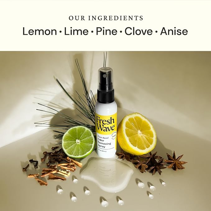 Fresh Wave Lemon Scent Odor Eliminator Spray & Air Freshener, 2 fl. oz. Travel - Image 2
