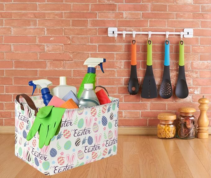 Rectangular Easter baskets, Kids Easter Basket Organizer.Cute Storage Basket - Image 6