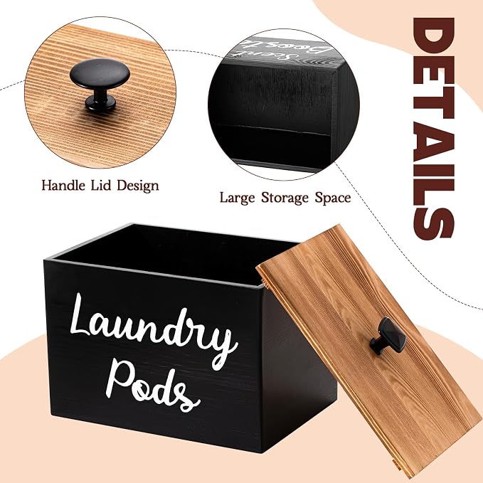 Dandat 3 Pcs Dryer Sheet Holder Laundry Pod Holder Scent Booster Container Set - Image 3