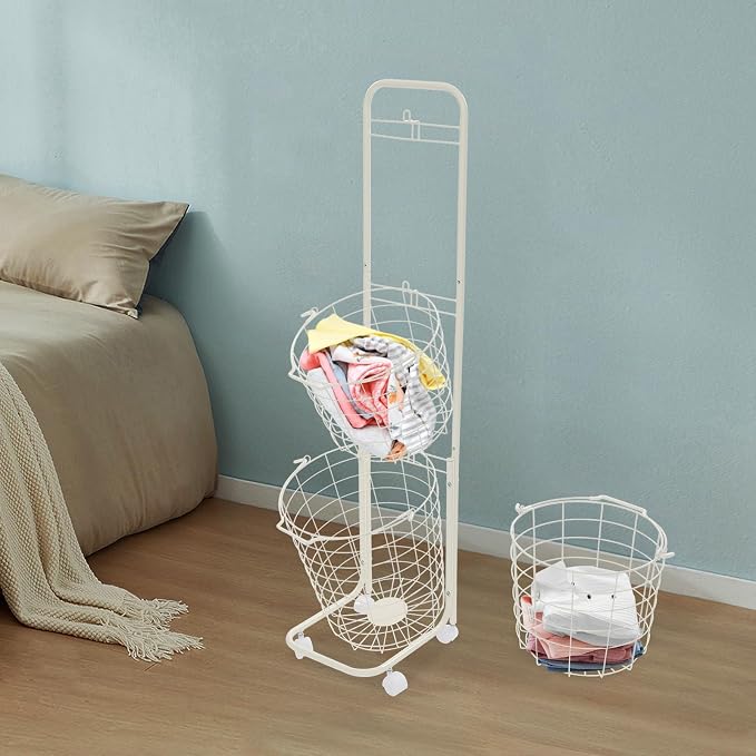 3 Tiered Storage Basket Laundry Basket - Image 4