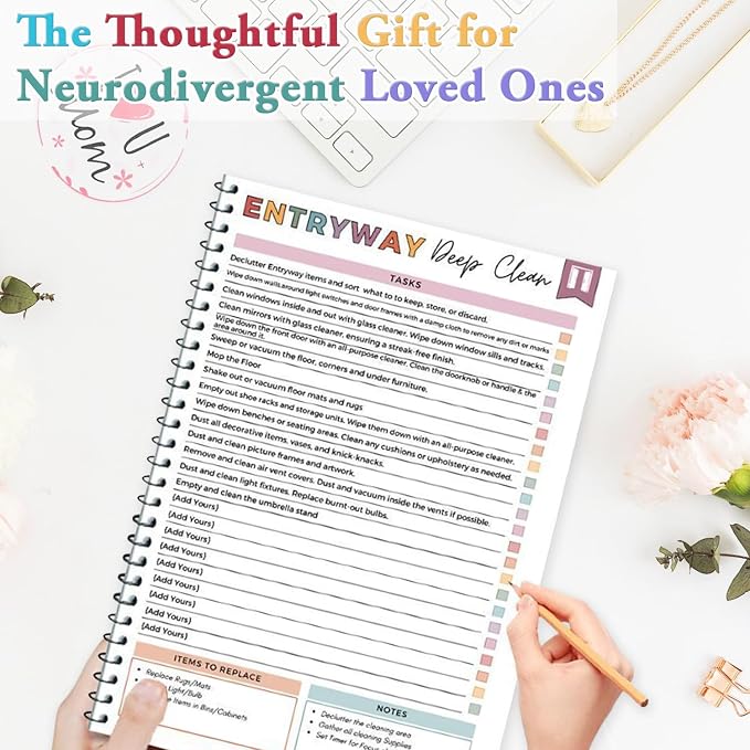 4Pcs Adhd Cleaning Planner Schedule and Checklist Organizer, Daily Weekly - Image 4