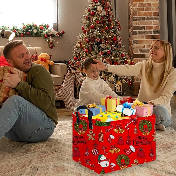 Rectangular Christmas tree Basket, Nursery Hamper, Waterproof and foldable Tree - Image 3