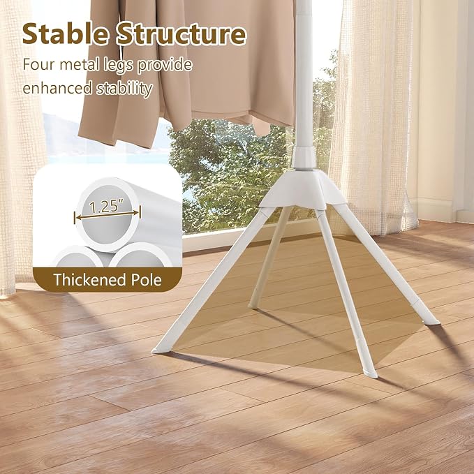 Tangkula Clothes Drying Rack, Foldable Laundry Drying Rack - Image 7