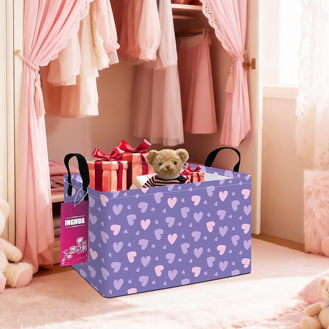 Rectangular Storage Basket Fabric Organizer Bin - Image 4