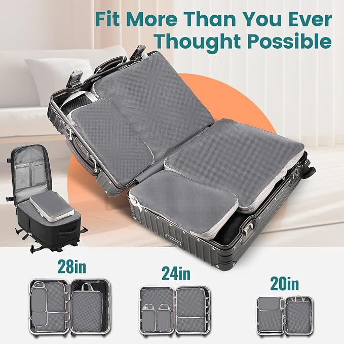 4 Set Compression Packing Cubes - Image 4