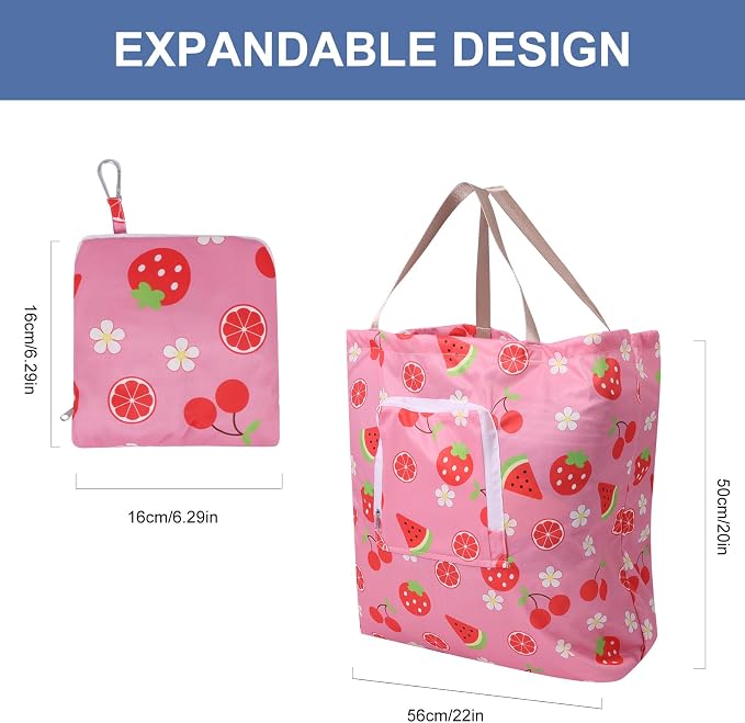 2 Pack Travel Laundry Bag with Handle and Drawstring, Expandable Foldable Dirty - Image 3