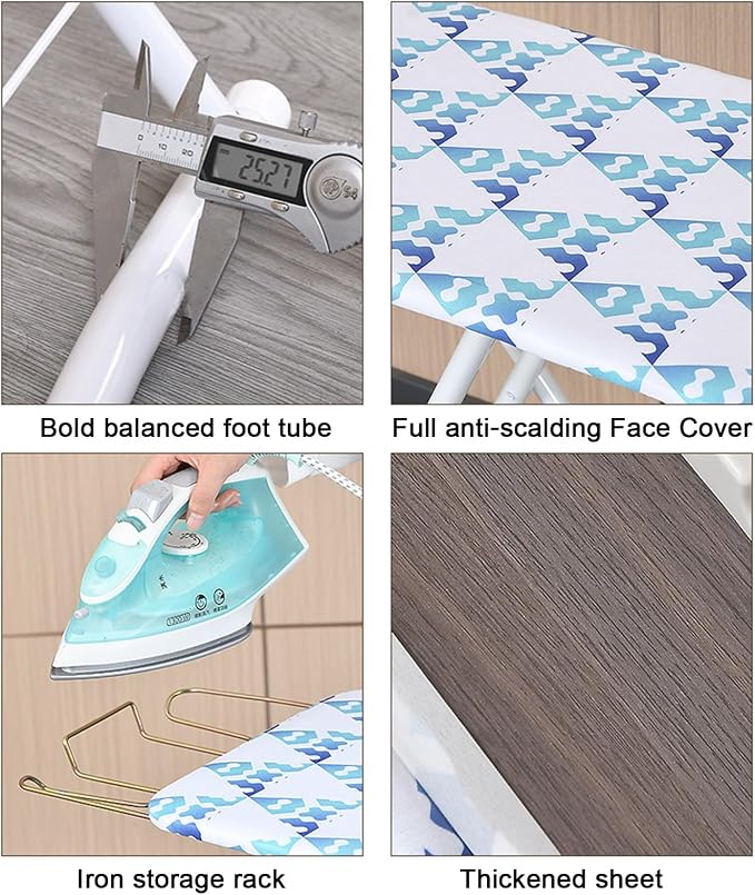 42 Inch Foldable Ironing Board, Full-Size Household Ironing Board, - Image 7