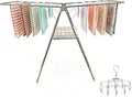 Clothes Drying Rack Foldable -Height Adjustable Laundry Drying Rack Large Space by Unknown