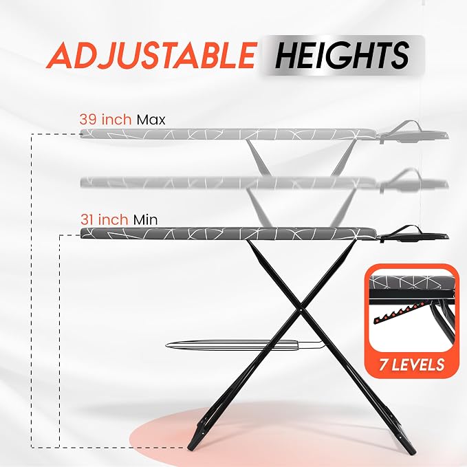 Xabitat Extra Wide Ironing Board 60" X 20" - Image 2
