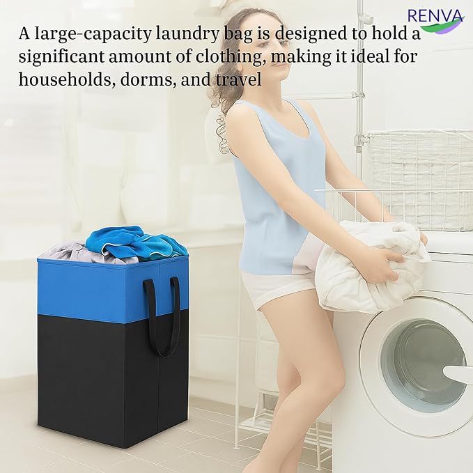 RENVA 75L Laundry Basket for Clothes, Basket - Image 9