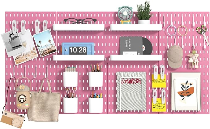 22"x44" Plastic Pegboard Panels Durable Modular Organizer Boards by RIVTUNTOOLS