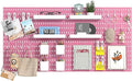 22"x44" Plastic Pegboard Panels Durable Modular Organizer Boards by RIVTUNTOOLS