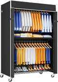 P8C Heavy Duty Clothes Rack（With Extended Width Design） Rolling Clothing Racks by UlifHome