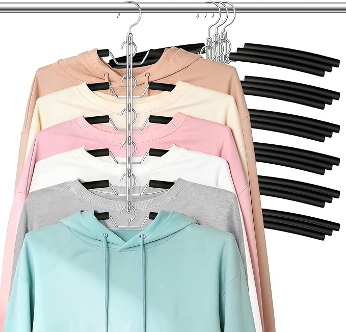 Clothes Hangers Space Saving Shirt Hangers, Non Slip 6 Layer Detachable Foam by Lomrsiul