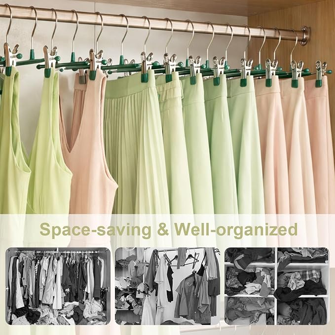 POZEAN Pants Hangers with Clips - Image 5