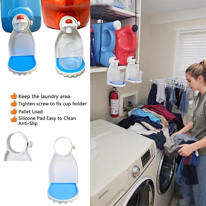 Laundry Detergent Cup Holder, 2 Pack, No More Mess or Leaks, Suitable - Image 7