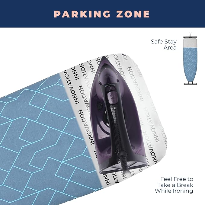 Ironing Board, Compact and Space Saver Foldable Iron Board, Safety Ironing - Image 5