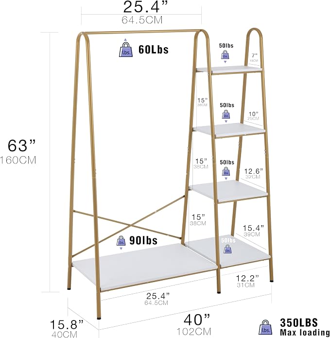 Finnhomy Clothes Rack, Clothing Rack - Image 3