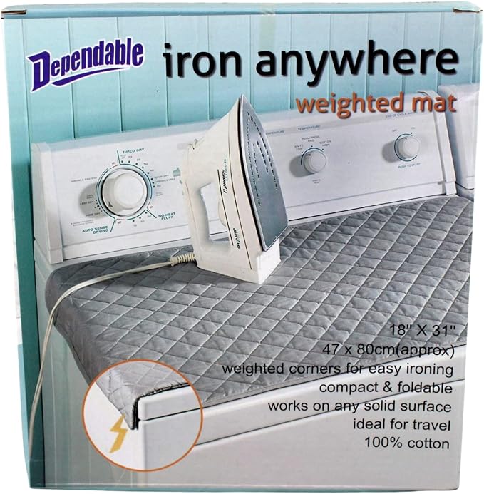 Dependable Industries Inc. Essentials Ironing Board Pad to Use Anywhere Quilted - Image 7