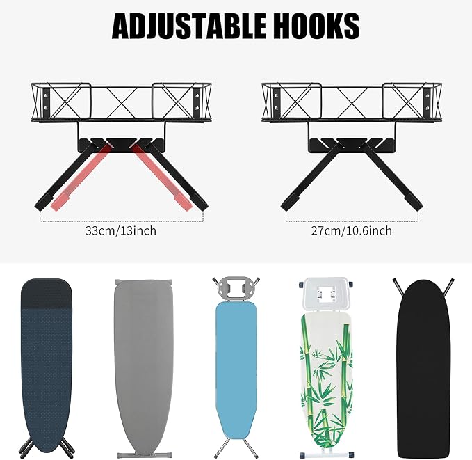 Ironing Board Hanger Wall Mount, Ironing Board Holder, Laundry Room Decor - Image 5