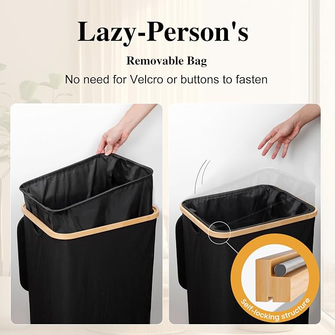 Large Laundry Hamper, 100L Waterproof Laundry Basket - Image 3