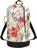 VIGTRO Laundry Bag Backpack Hamper Basket Large Heavy Duty Summer Flower Plant by VIGTRO