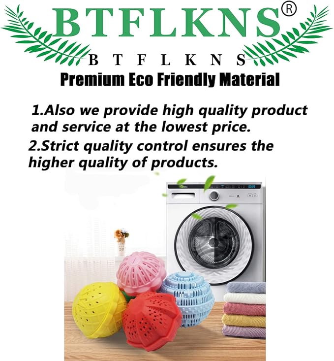 Laundry Balls Set, Eco-Friendly Super Washing Machine Laundry Ball, All Natural - Image 4