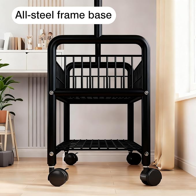 Clothes Rack with Storage Shelves, Heavy - Image 5