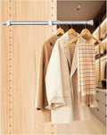 12" Pull-Out Valet Rod for Closet Organization, Add Extra Hanging Space 304 by Hiflora