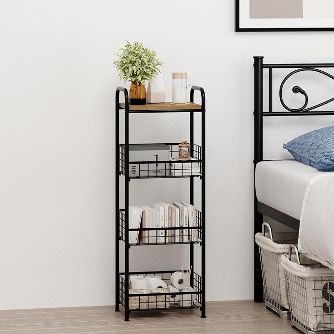 wonline 4 Tier Slim Metal Storage Cart - Image 5