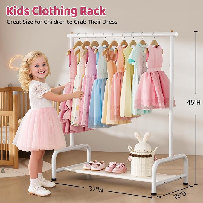 SLEEPING LAMB Kids Clothing Rack, Small Baby Clothes Rack - Image 2