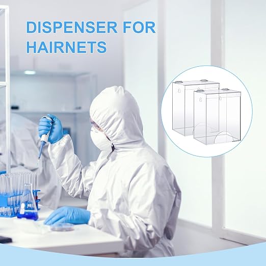 Kathfly 6 Pcs Acrylic Hairnet Dispenser, Wall Mount Acrylic Storage - Image 5