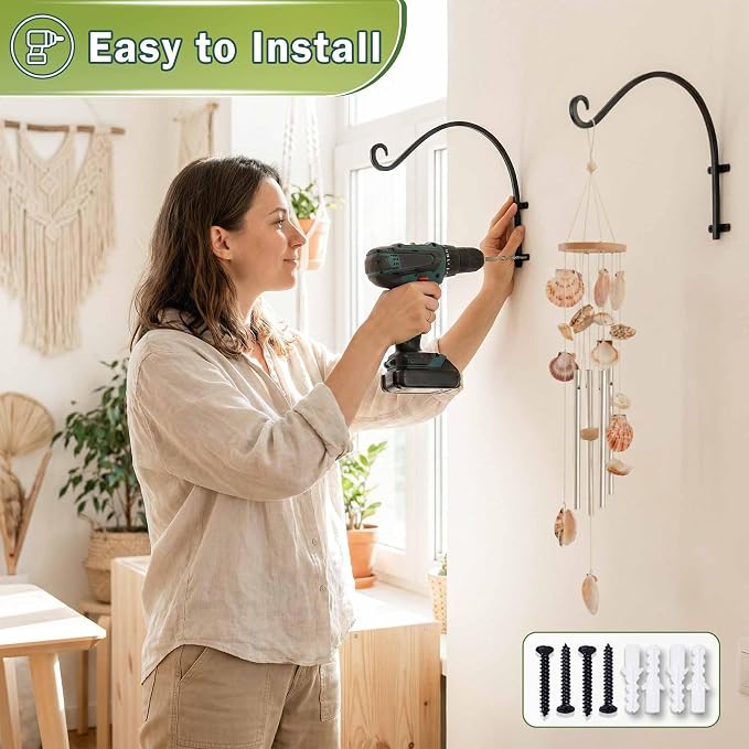 Heavy Duty Hanging Plant Bracket: 50lbs Weight Capacity - Image 9