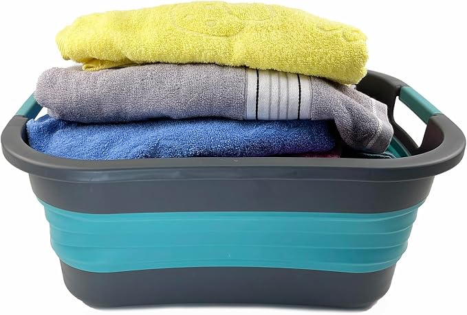 SAMMART 30L Collapsible Plastic Laundry Basket - Image 6
