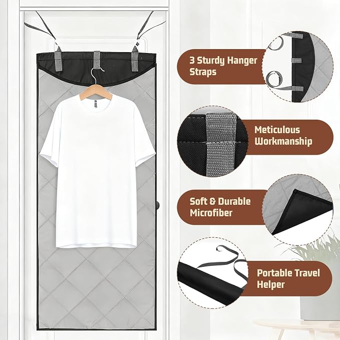 Over The Door Steamer Pad With Heat-Resistant Glove Steamer Board - Image 4